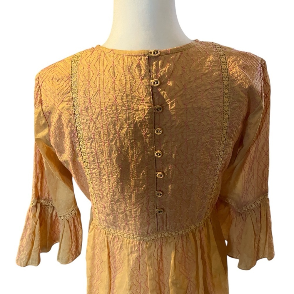 NWT Ritu Kumar Embroidered Peplum Top Size Small - Picture 3 of 7